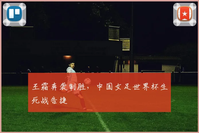 王霜奔袭制胜，中国女足世界杯生死战告捷